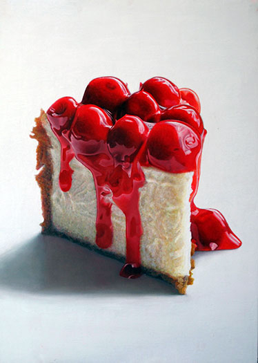 Cherry Cheesecake by Mary Ellen Johnson